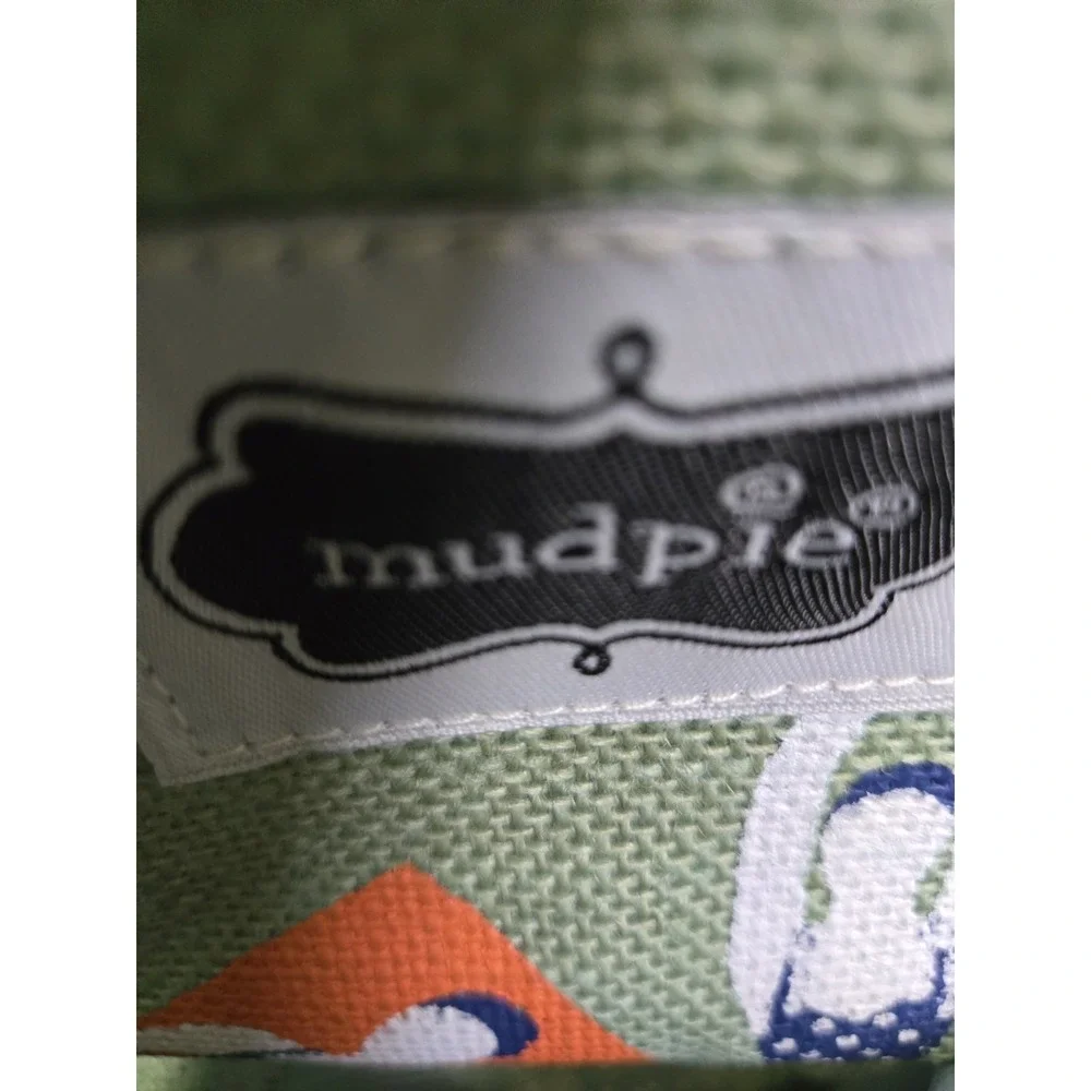 Mud Pie  Bathing Beauties Green Tote Beach Pool‎ Shopper Canvas